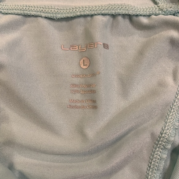 Aqua Hooded Quarter Zip Long Sleeve Top - Picture 8 of 12